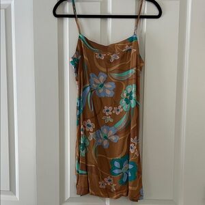 O'Neill Brown Floral Mini Dress